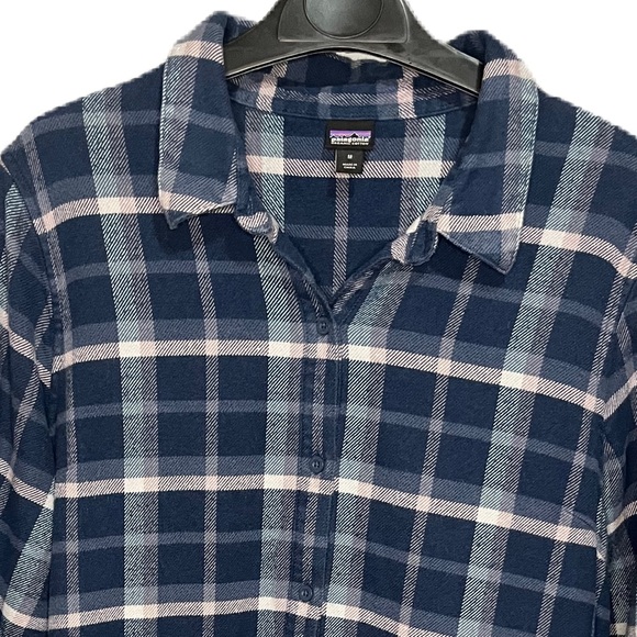 Patagonia Plaid Blouse dress M - Picture 4 of 8